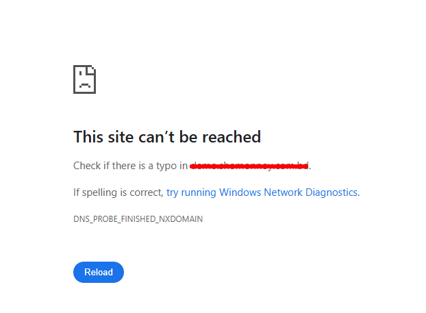 DNS Error